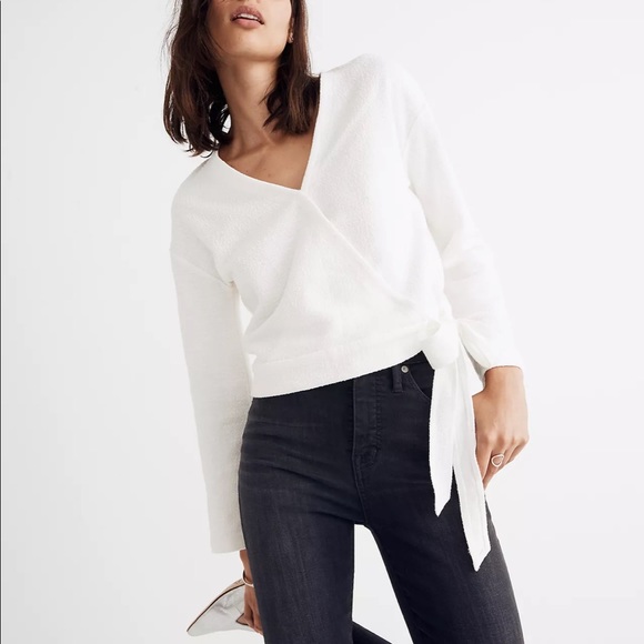 Madewell Texture & Thread Wrap Top - Picture 9 of 12